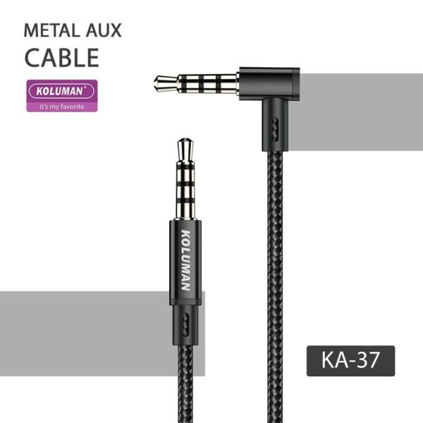 کابل AUX کلومن مدل KA-37 طلایی